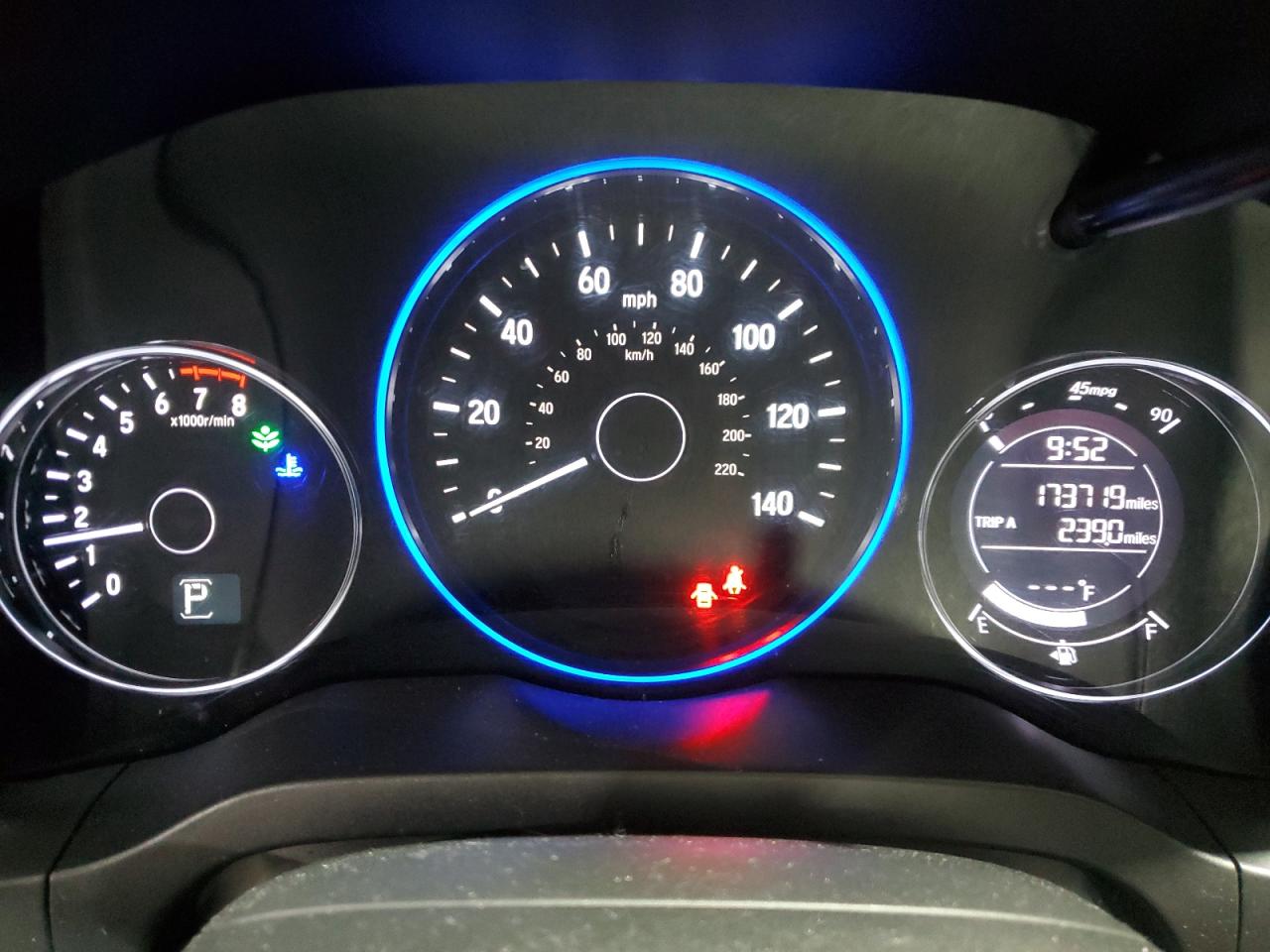 2019 Honda HR-V VIN 3CZRU6H16KG709620 Copart auction photo, front end damage thumbnail 9