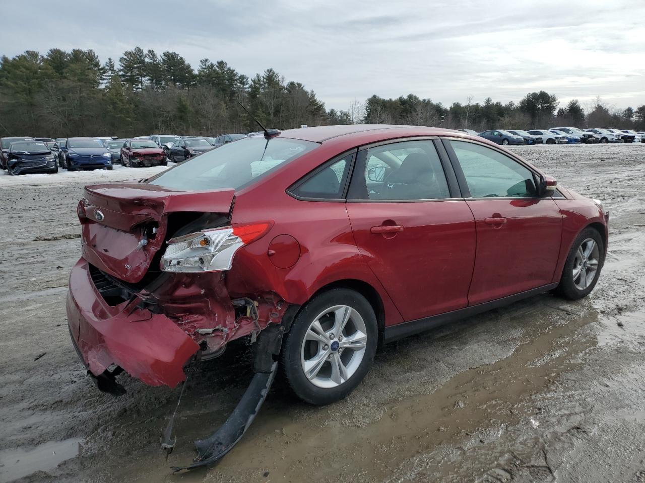 2014 Ford Focus VIN 1FADP3F28EL366453 Copart auction photo, rear end / minor dent/scratches damage thumbnail 3