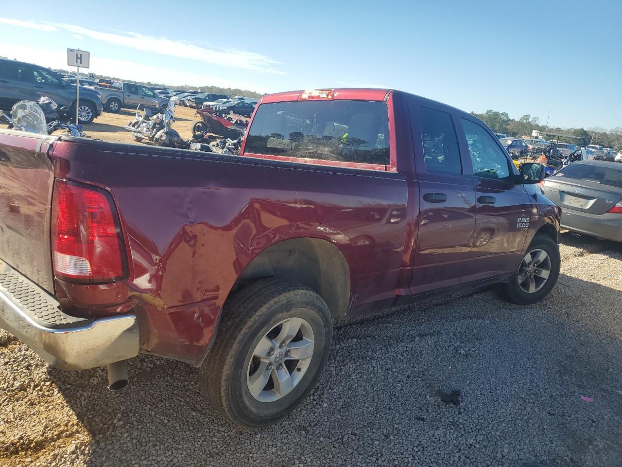 2019 RAM 1500 VIN 1C6RR6FG3KS610431 Copart auction photo, frame damage damage thumbnail 3