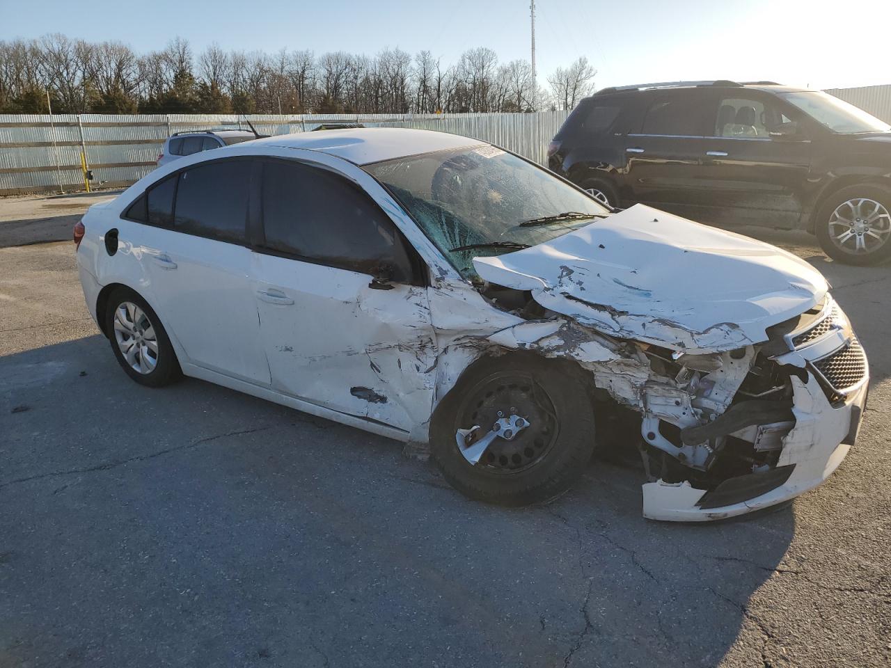 2013 Chevrolet Cruze VIN 1G1PA5SH3D7247806 Copart auction photo, front end / side damage thumbnail 4