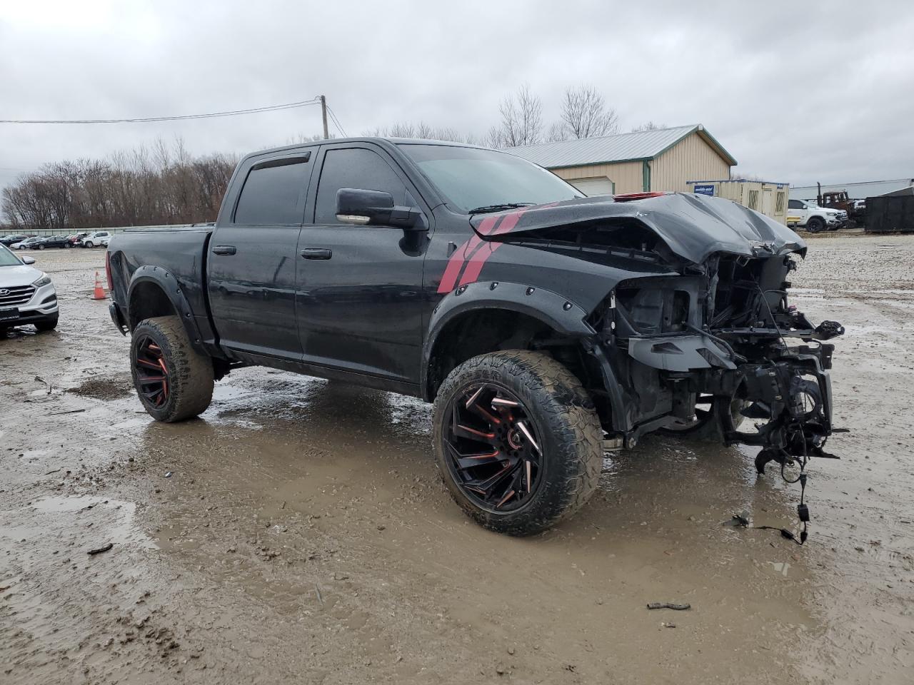 2015 RAM 1500 VIN 1C6RR7MT1FS515183 Copart auction photo, front end / all over damage thumbnail 4
