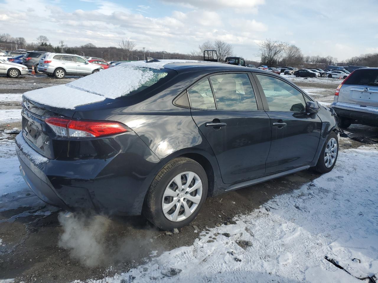 2020 Toyota Corolla VIN JTDEPRAE9LJ088559 Copart auction photo, front end / side damage thumbnail 3
