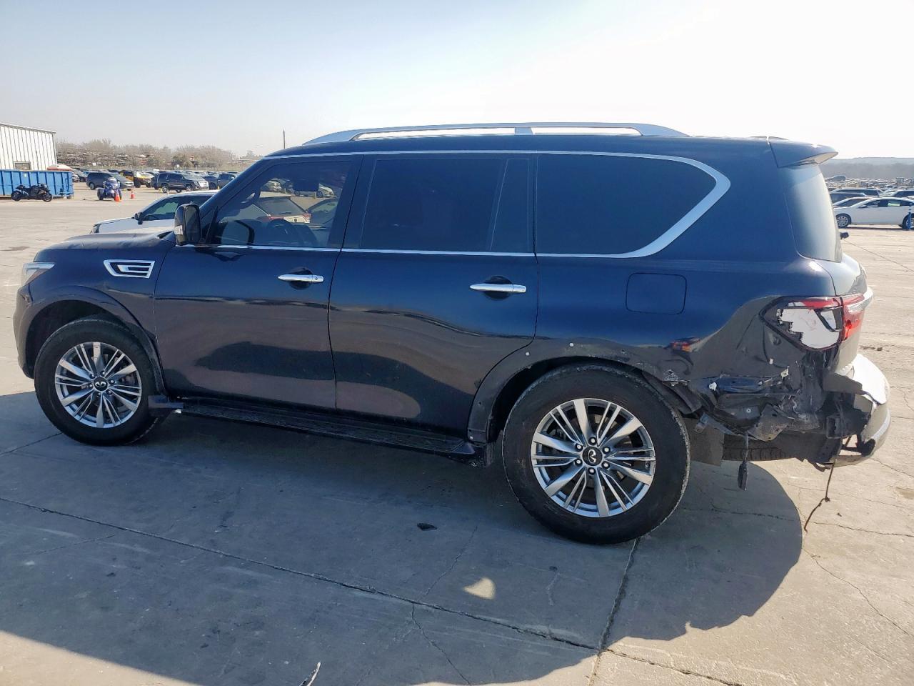 2020 Infiniti QX80 VIN JN8AZ2NF8L9702283 Copart auction photo, front end / rear end damage thumbnail 2