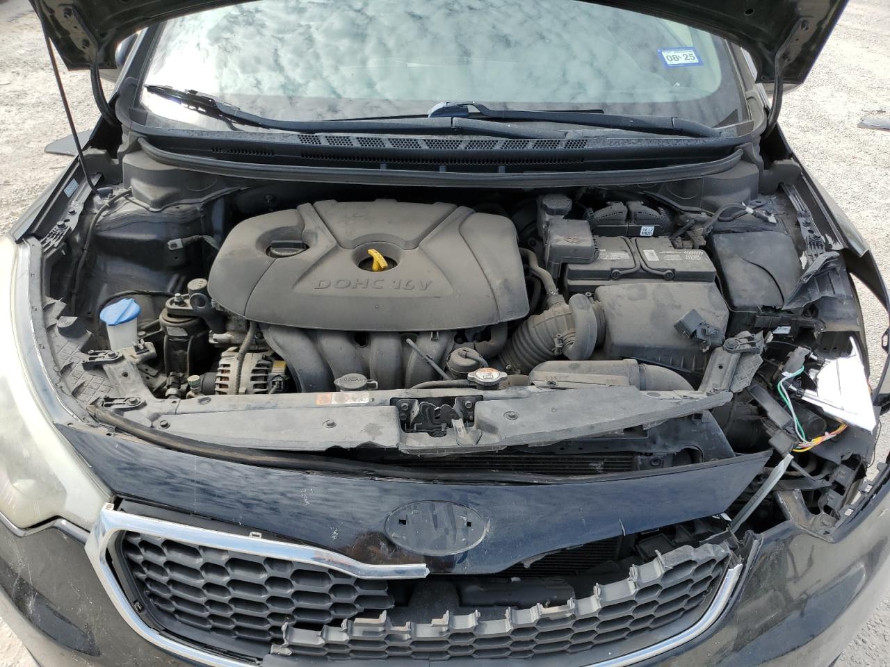 2014 KIA Forte VIN KNAFK4A63E5141179 Copart auction photo, front end / side damage thumbnail 12