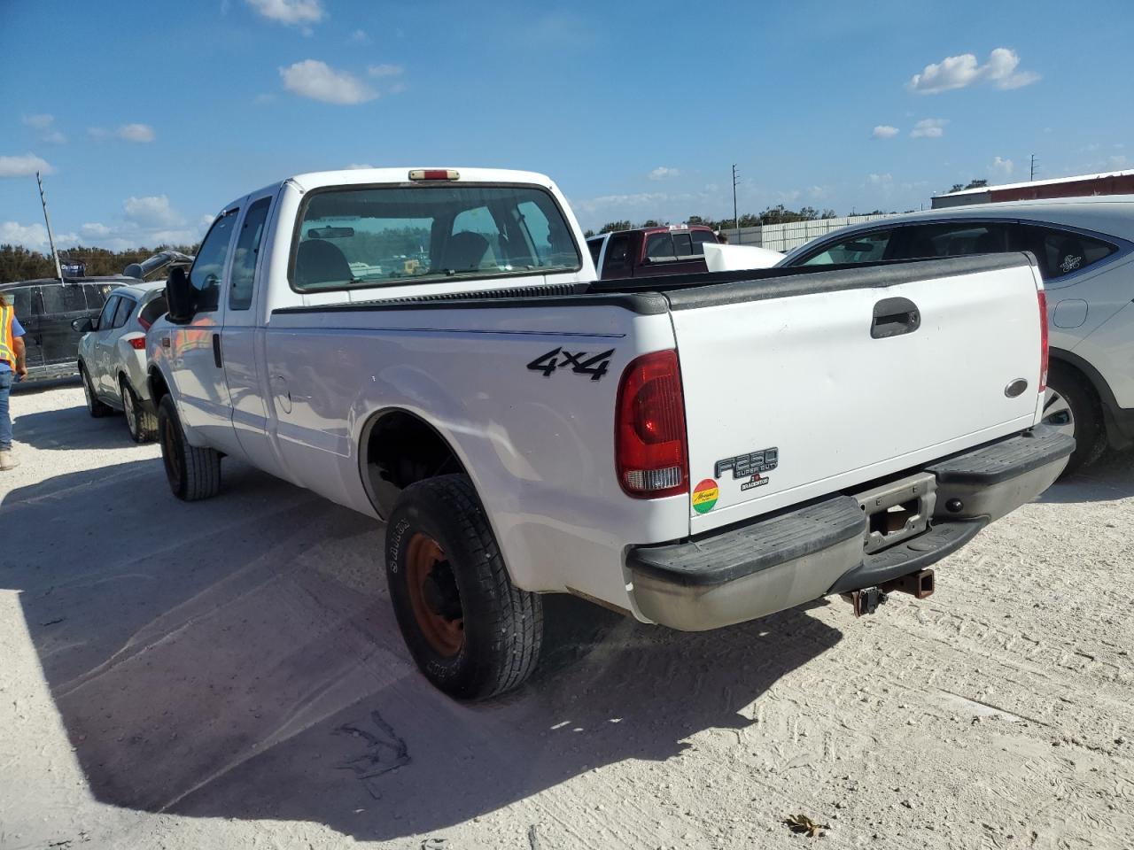 2004 Ford F250 VIN 1FTNX21L74ED07583 Copart auction photo, water/flood damage thumbnail 2