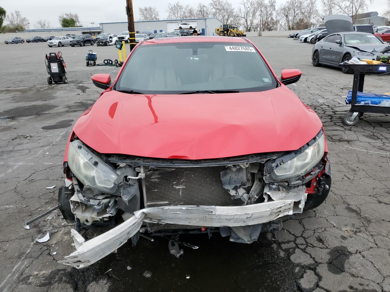 2016 Honda Civic VIN 2HGFC4B09GH302576 Copart auction photo, front end / side damage thumbnail 5