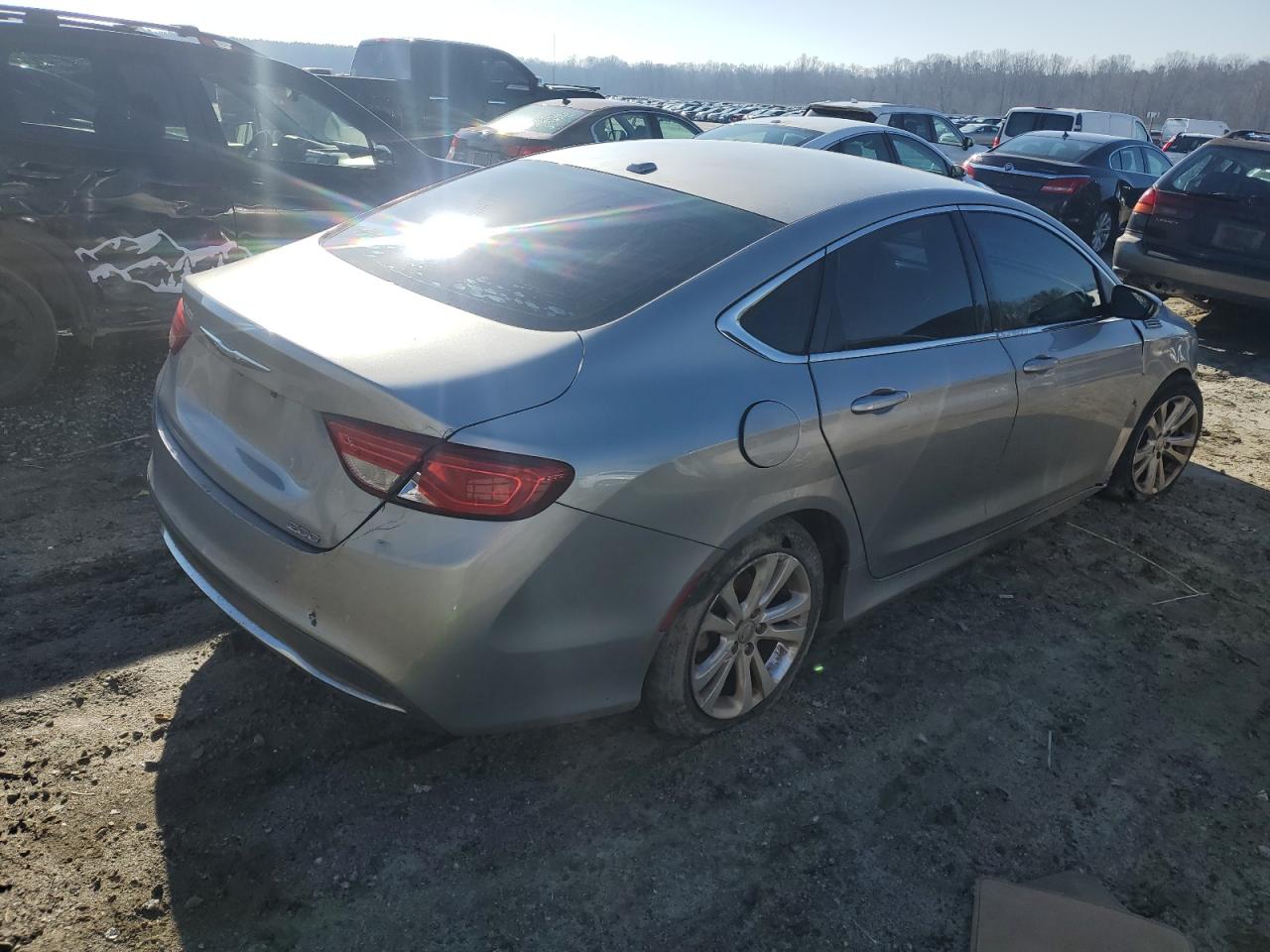 2015 Chrysler 200 VIN 1C3CCCAB4FN677025 Copart auction photo, undercarriage damage thumbnail 3