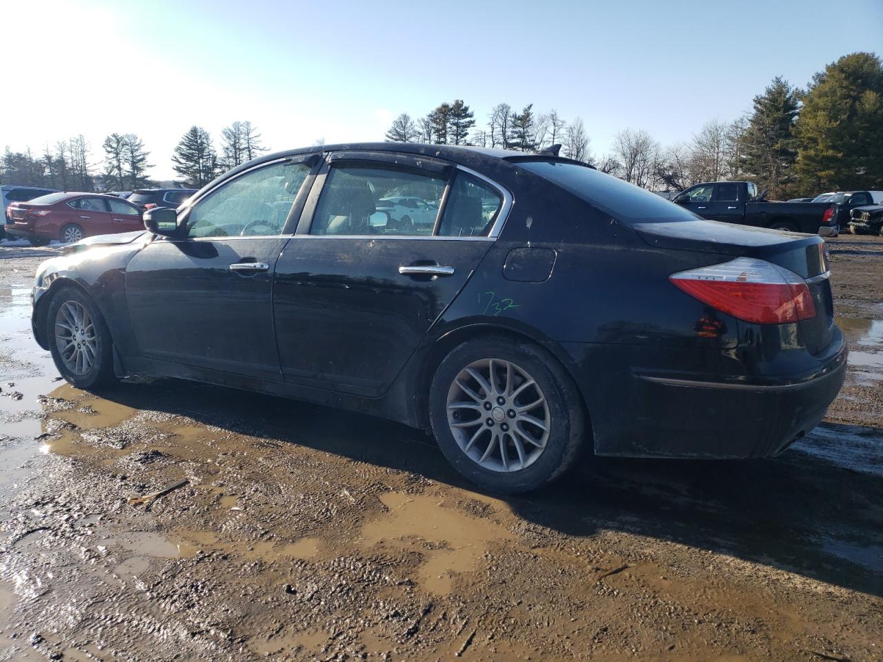 2009 Hyundai Genesis VIN KMHGC46E99U017994 Copart auction photo, front end / minor dent/scratches damage thumbnail 2
