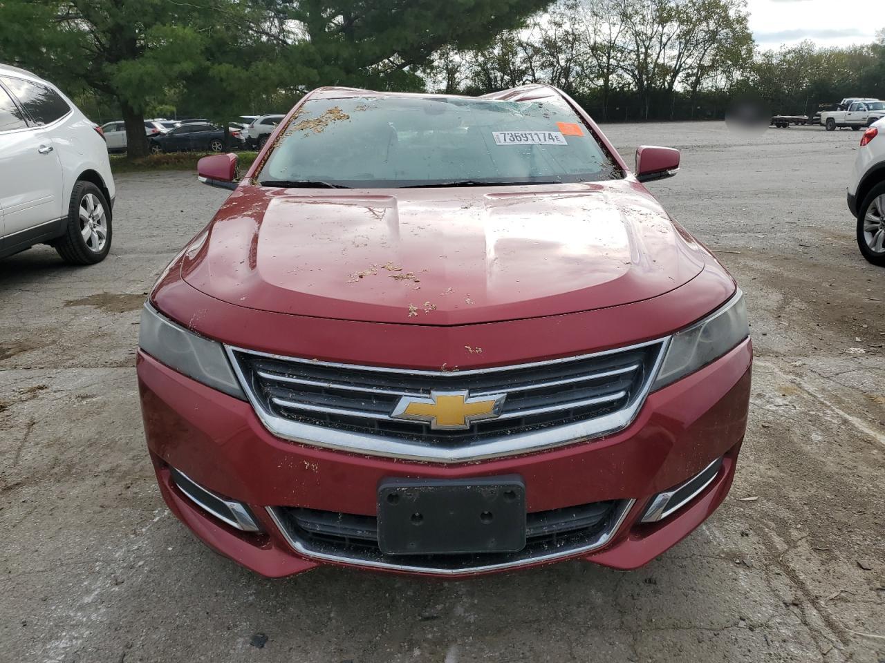 2014 Chevrolet Impala VIN 1G1115SL9EU122371 Copart auction photo, top/roof / rear end damage thumbnail 5