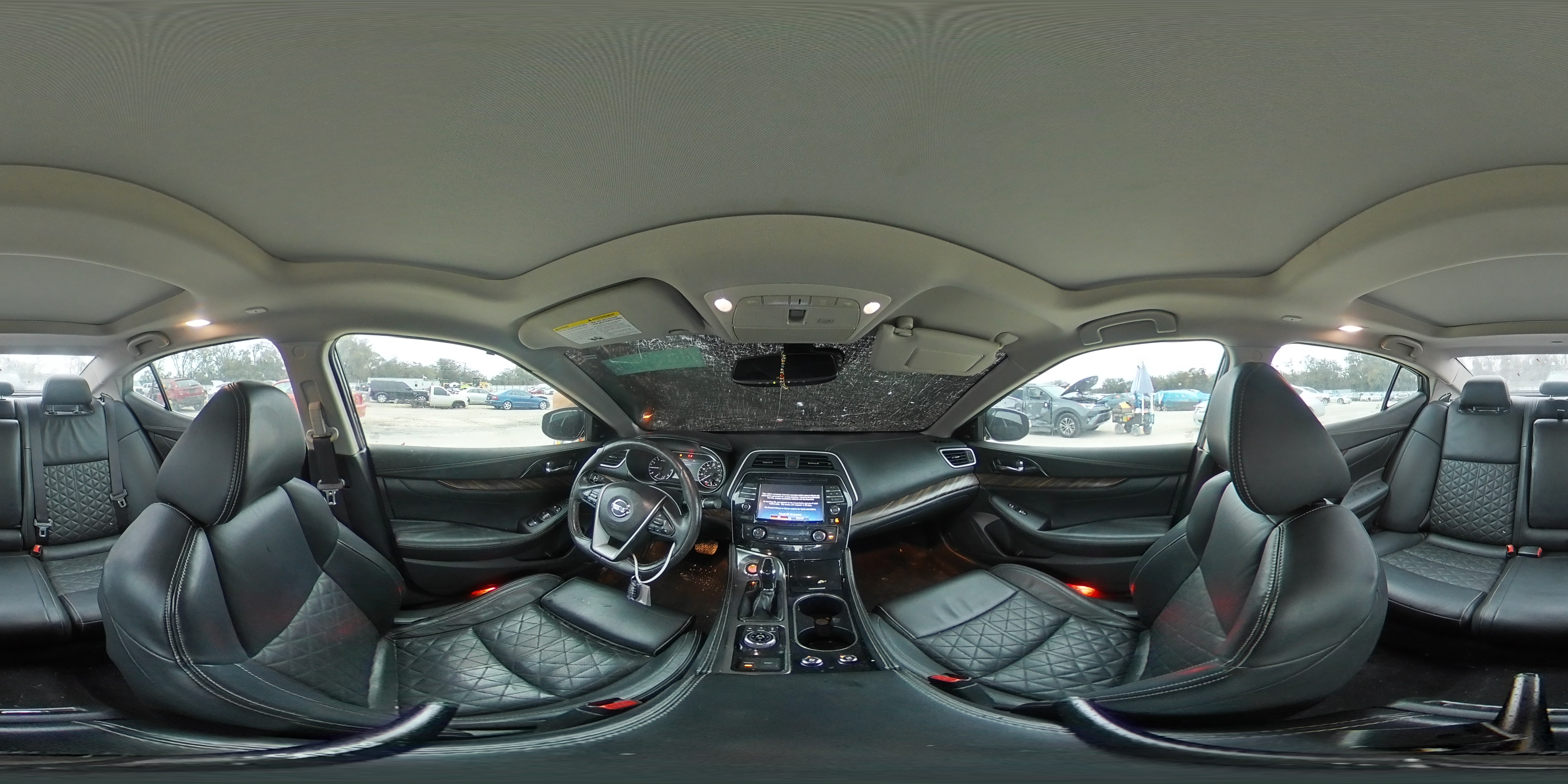 2017 Nissan Maxima VIN 1N4AA6AP9HC392038 Copart auction photo, rear end / front end damage thumbnail 12
