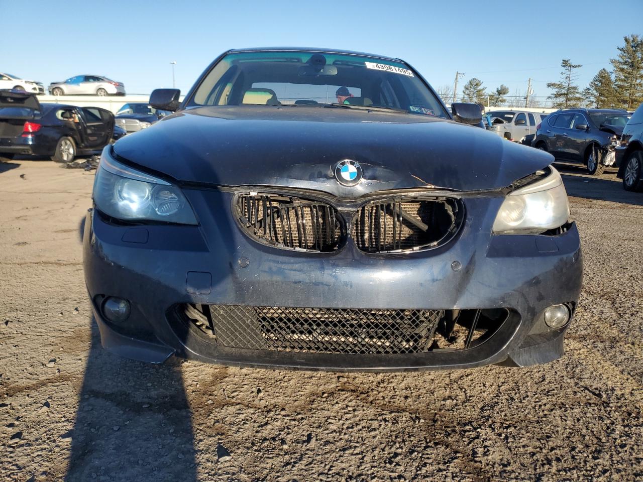 2008 BMW 5er VIN WBANV93588CZ69801 Copart auction photo, front end damage thumbnail 5