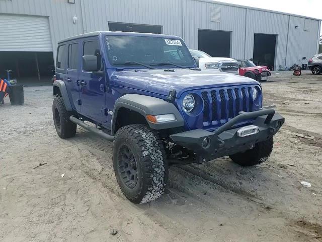 2018 Jeep Wrangler VIN 1C4HJXDN3JW203221 Copart auction photo, front end damage thumbnail 11