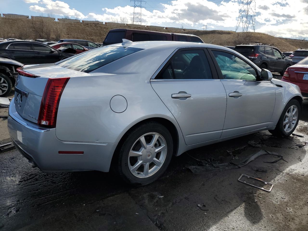 2009 Cadillac CTS VIN 1G6DG577790130080 Copart auction photo, front end damage thumbnail 3