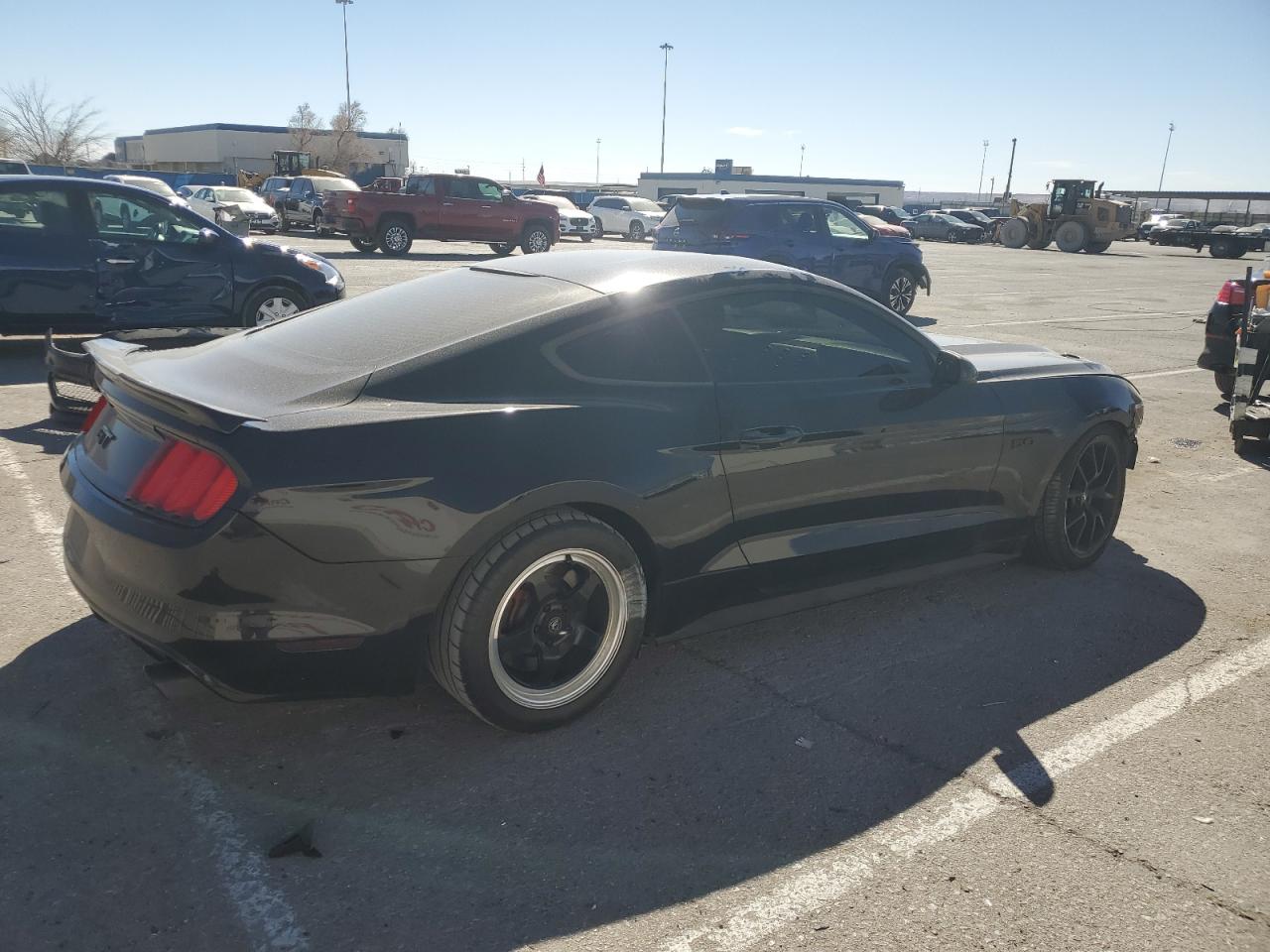 2015 Ford Mustang VIN 1FA6P8CF0F5355224 Copart auction photo, front end / undercarriage damage thumbnail 3
