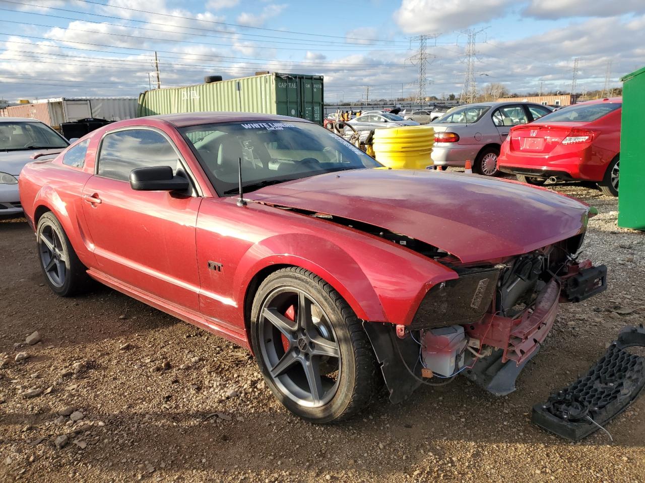 2006 Ford Mustang VIN 1ZVFT82H465239353 Copart auction photo, front end damage thumbnail 4