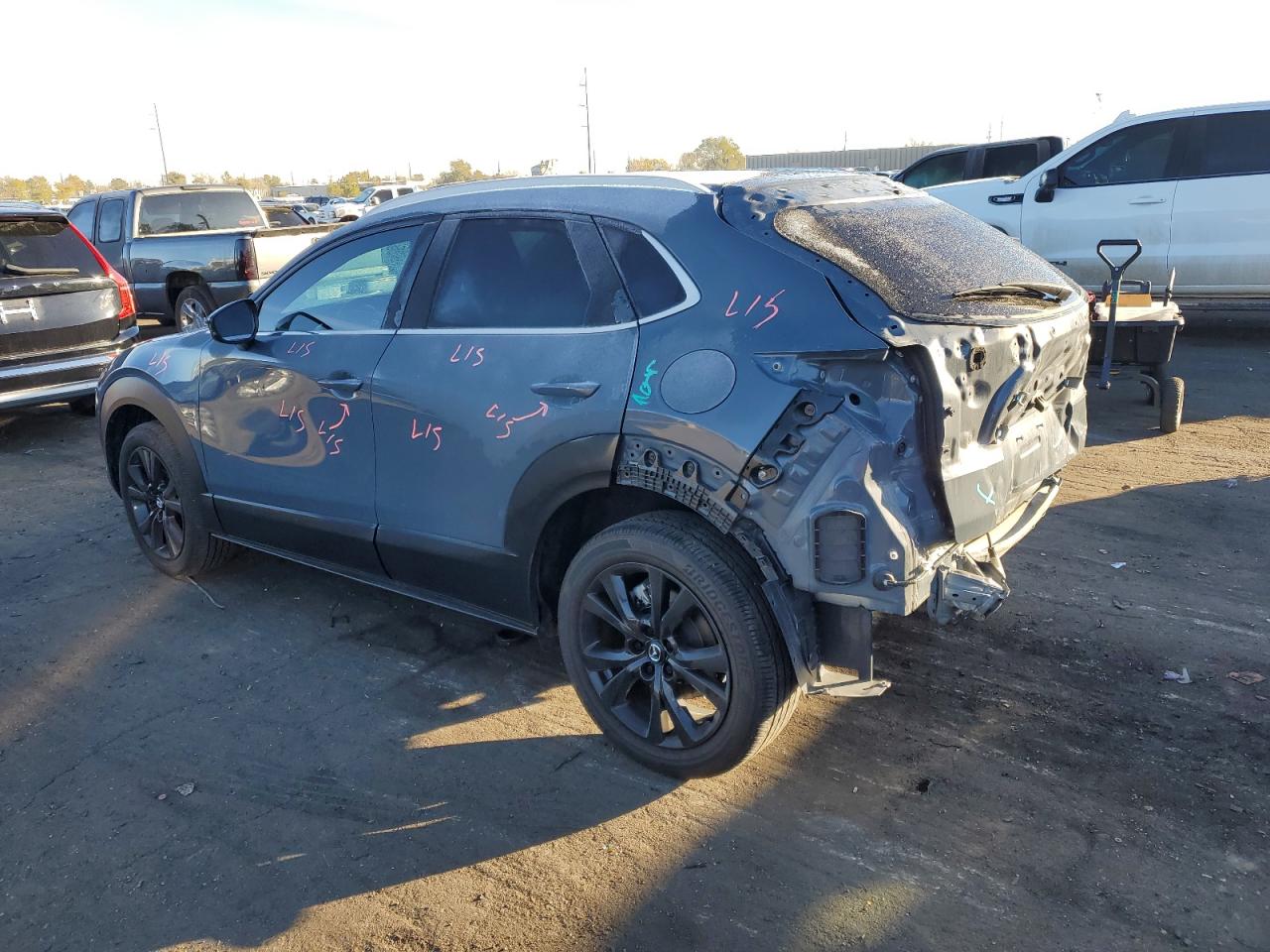 2022 Mazda CX-30 VIN 3MVDMBCL6NM450598 Copart auction photo, rear end damage thumbnail 2
