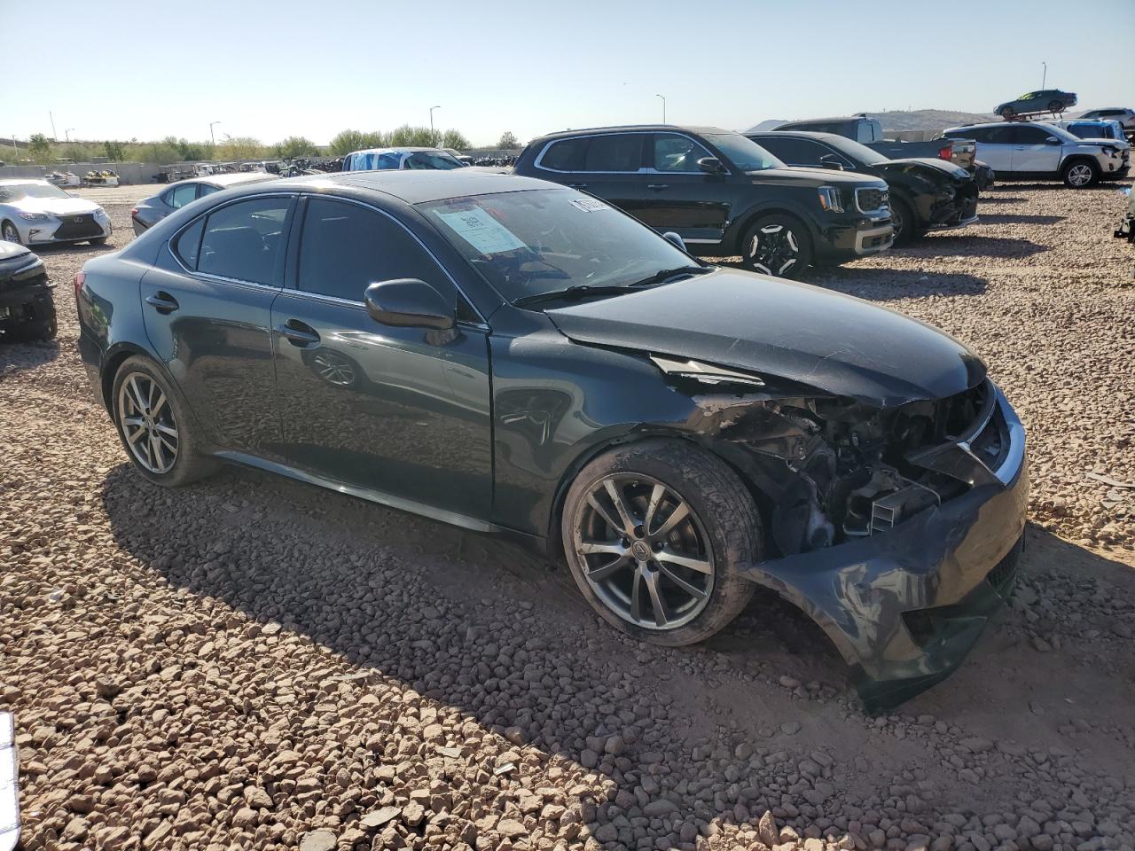 2008 Lexus IS VIN JTHBK262785079929 Copart auction photo, front end damage thumbnail 4