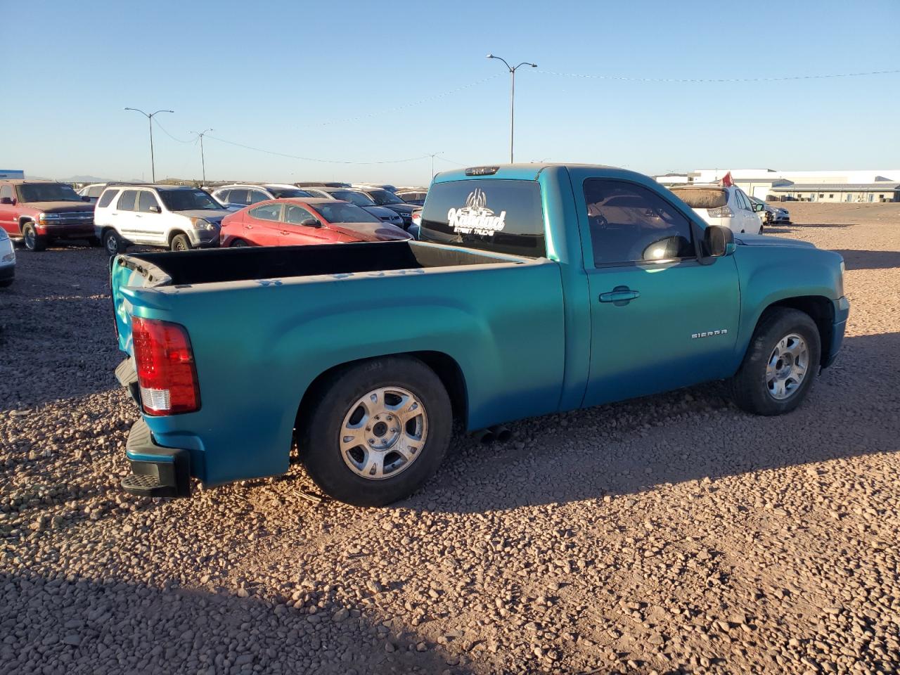 2008 GMC Sierra VIN 1GTEC14C48Z189945 Copart auction photo, rear end / front end damage thumbnail 3