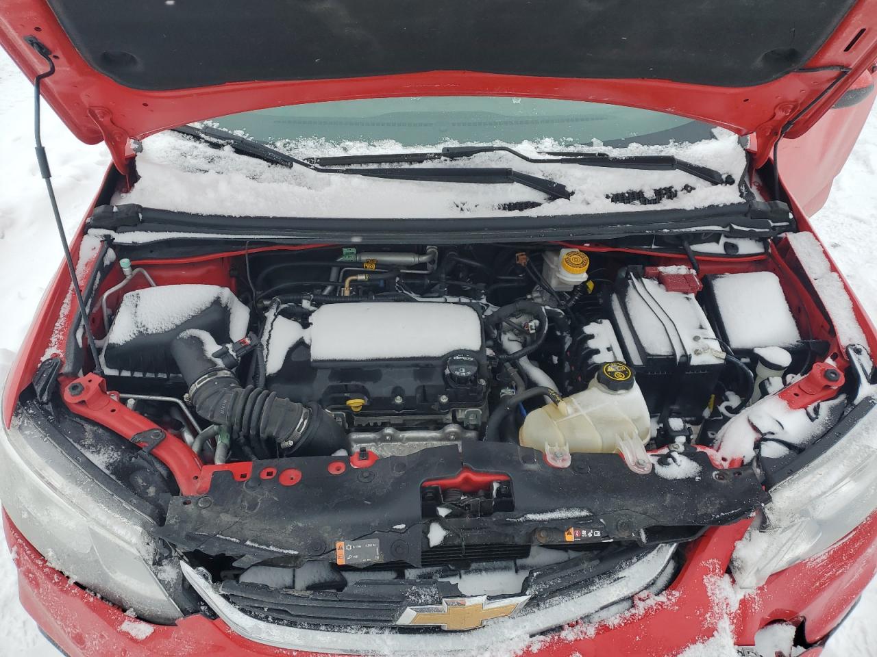 2020 Chevrolet Sonic VIN 1G1JG6SB5L4135336 Copart auction photo, front end / side damage thumbnail 11