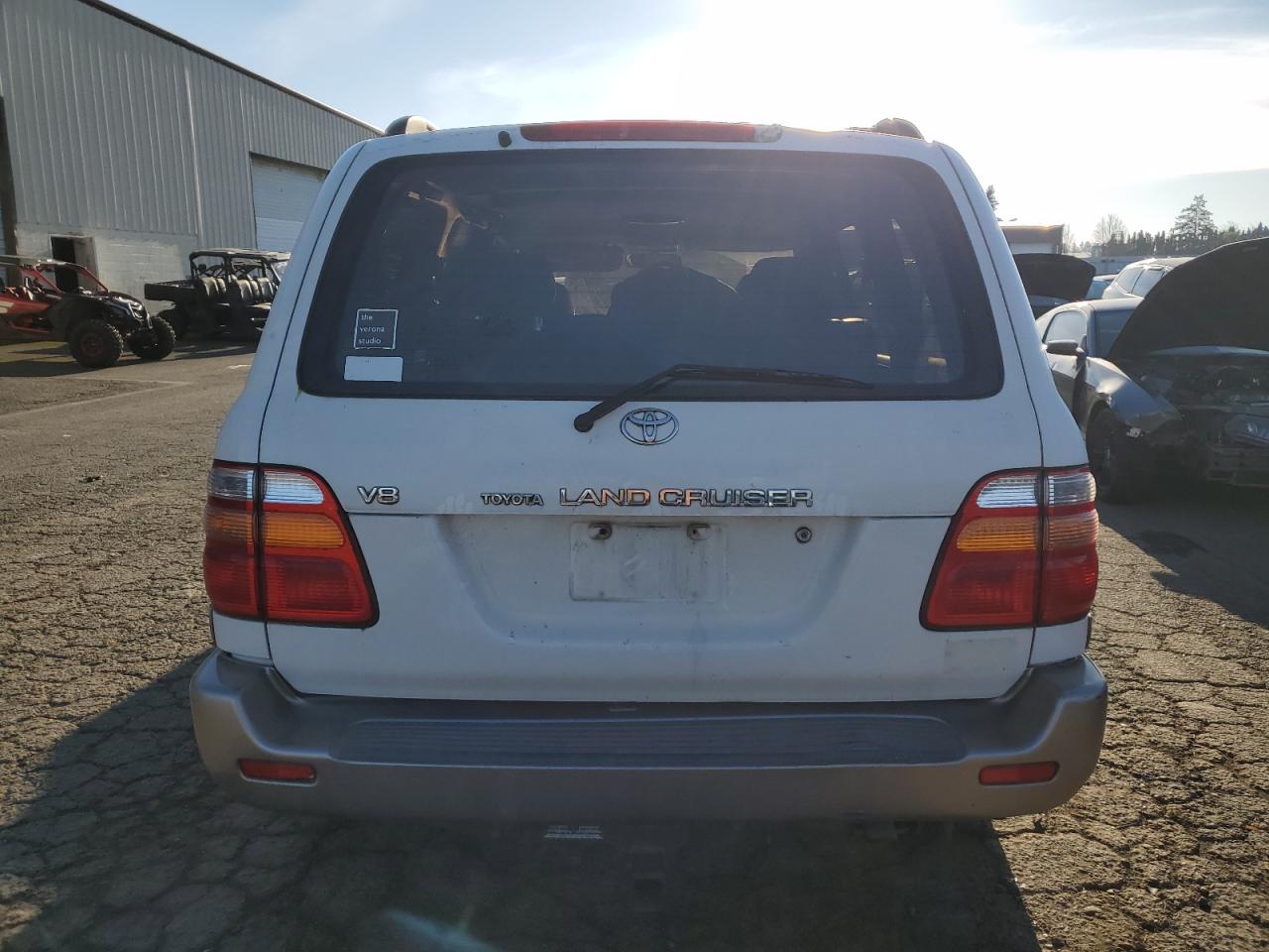 2000 Toyota Land Cruiser VIN JT3HT05J5Y0105435 Copart auction photo, front end damage thumbnail 6