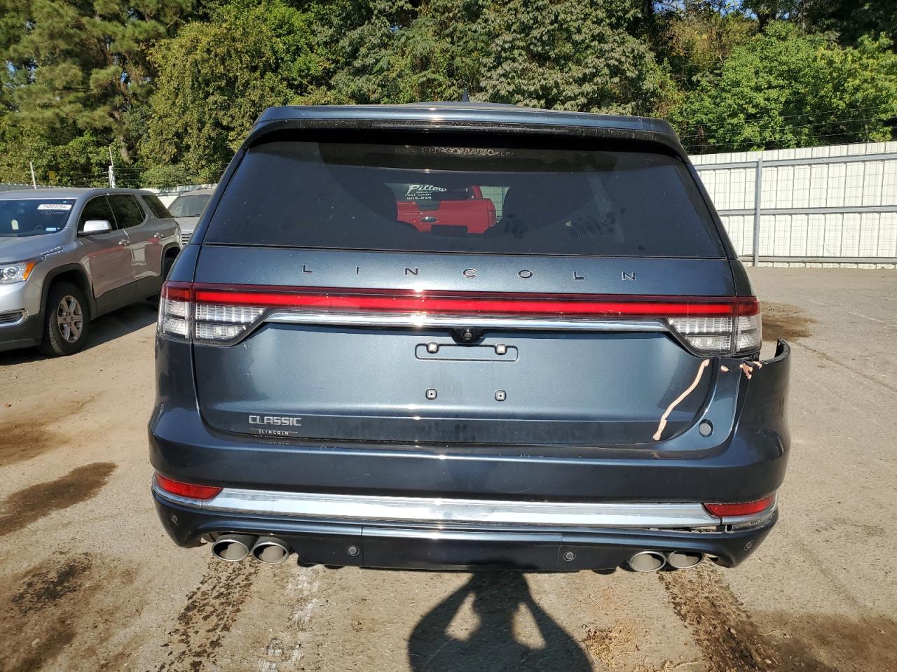 2020 Lincoln Aviator VIN 5LMYJ9YYXLGL19358 Copart auction photo, all over damage thumbnail 6