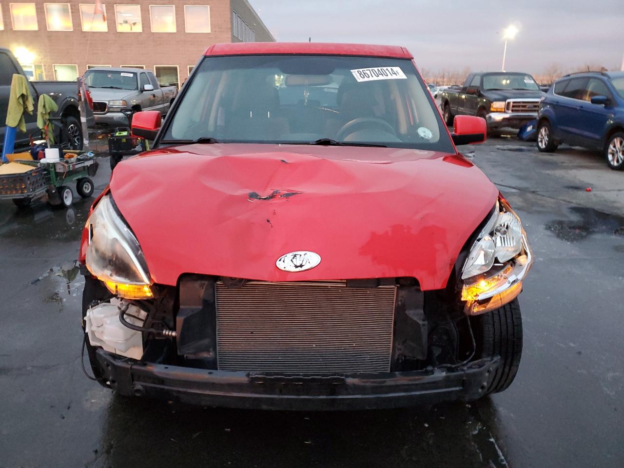2013 KIA Soul VIN KNDJT2A5XD7529227 Copart auction photo, front end damage thumbnail 5
