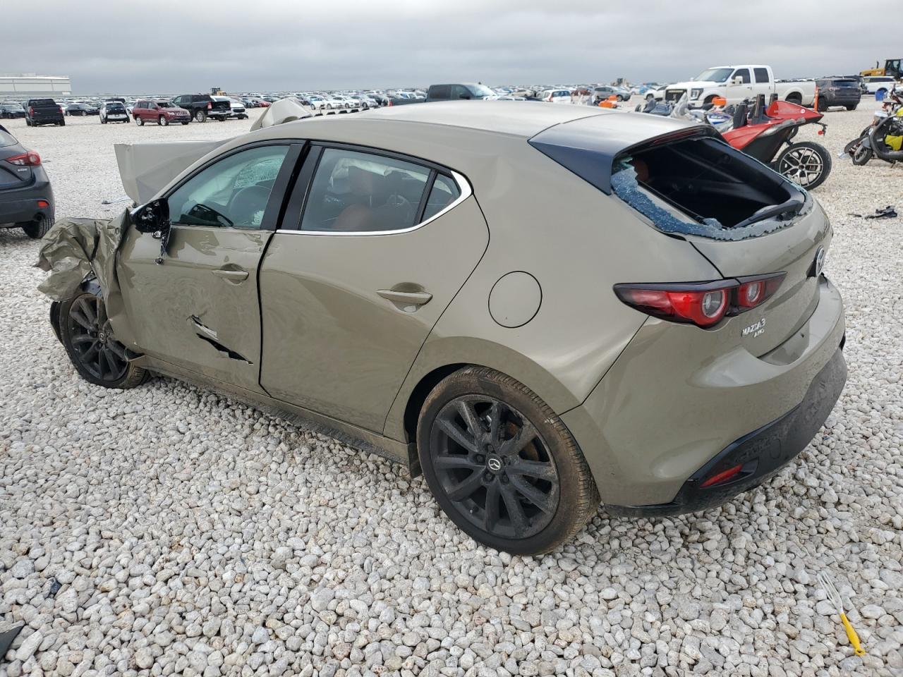 2024 Mazda 3 VIN JM1BPBYYXR1705745 Copart auction photo, front end / side damage thumbnail 2