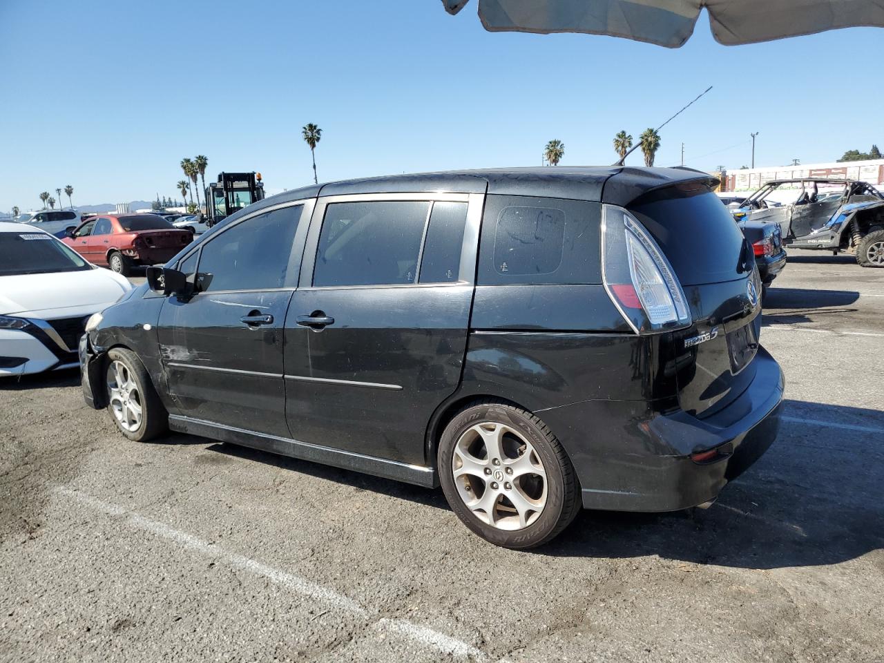 2009 Mazda 5 VIN JM1CR29L590344447 Copart auction photo, front end / side damage thumbnail 2
