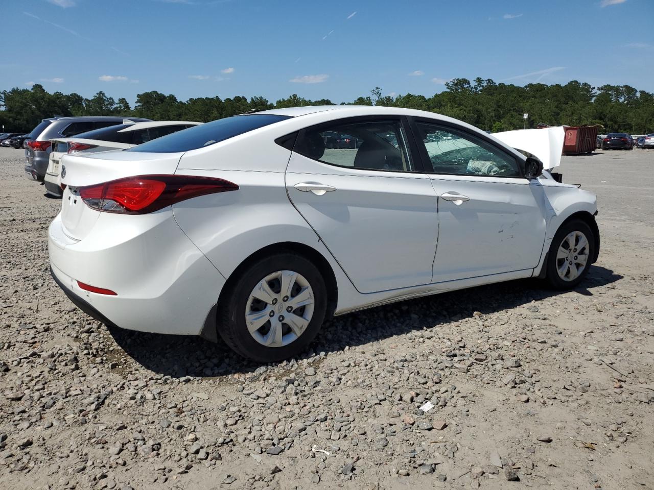 2016 Hyundai Elantra VIN 5NPDH4AE3GH773585 Copart auction photo, front end / side damage thumbnail 3