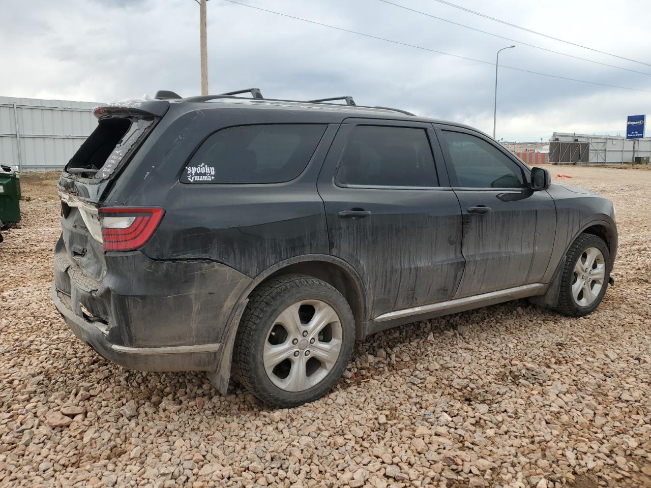 2015 Dodge Durango VIN 1C4RDJAG0FC837478 Copart auction photo, rear end damage thumbnail 3