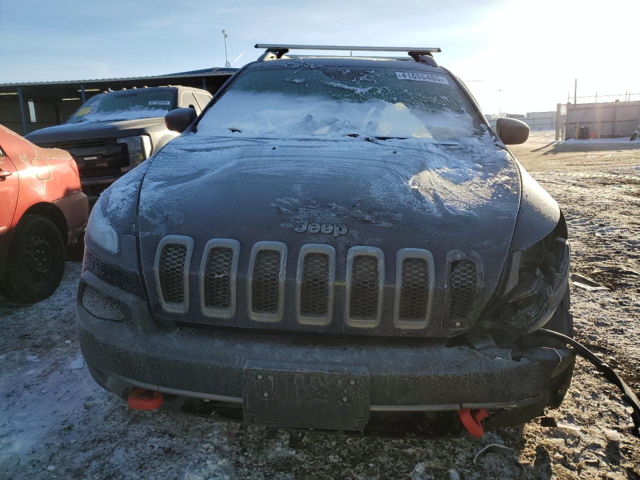 2015 Jeep Cherokee VIN 1C4PJMBS2FW593738 Copart auction photo, front end damage thumbnail 5