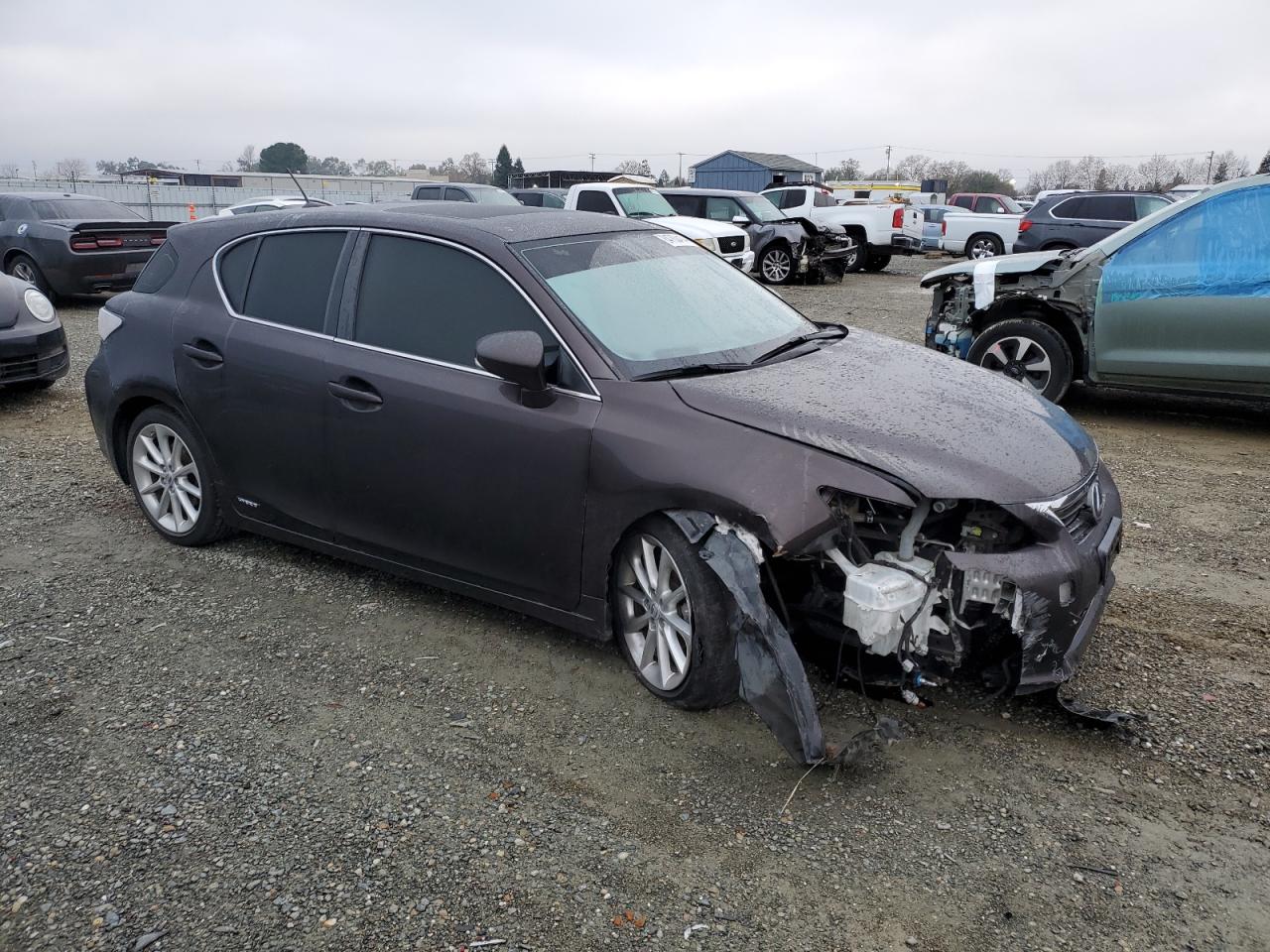 2012 Lexus CT VIN JTHKD5BH9C2098921 Copart auction photo, front end damage thumbnail 4