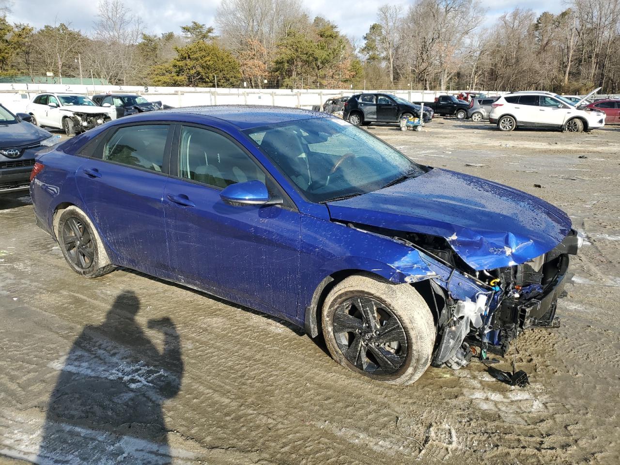 2023 Hyundai Elantra VIN KMHLM4AG6PU435088 Copart auction photo, front end damage thumbnail 4
