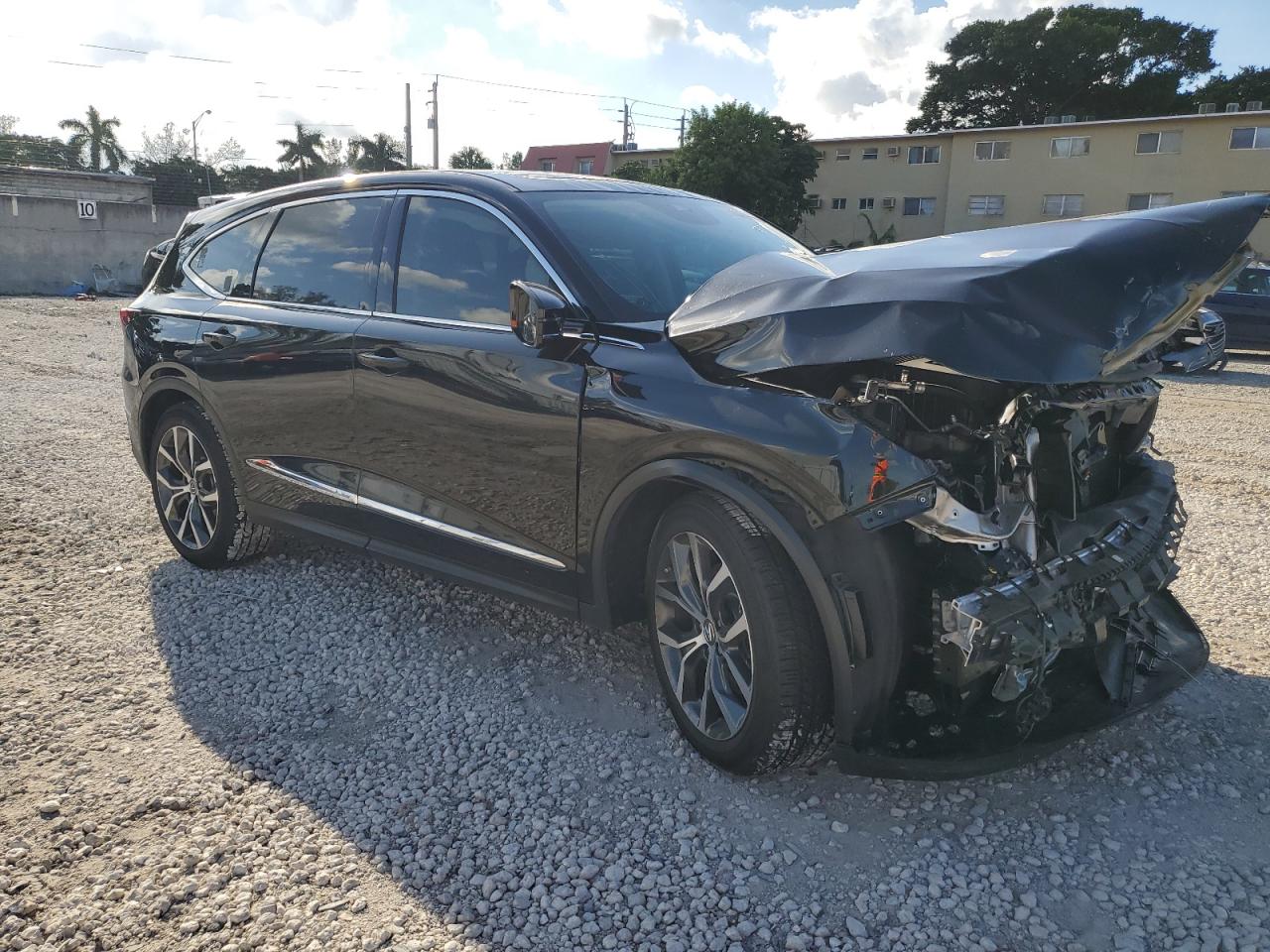2022 Acura MDX VIN 5J8YD9H47NL001270 Copart auction photo, front end damage thumbnail 4