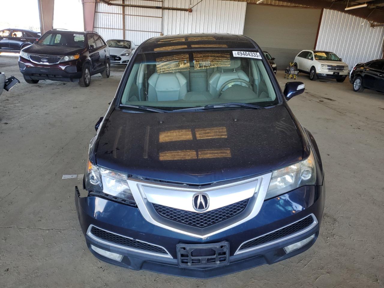 2012 Acura MDX VIN 2HNYD2H40CH505461 Copart auction photo, undercarriage / front end damage thumbnail 5