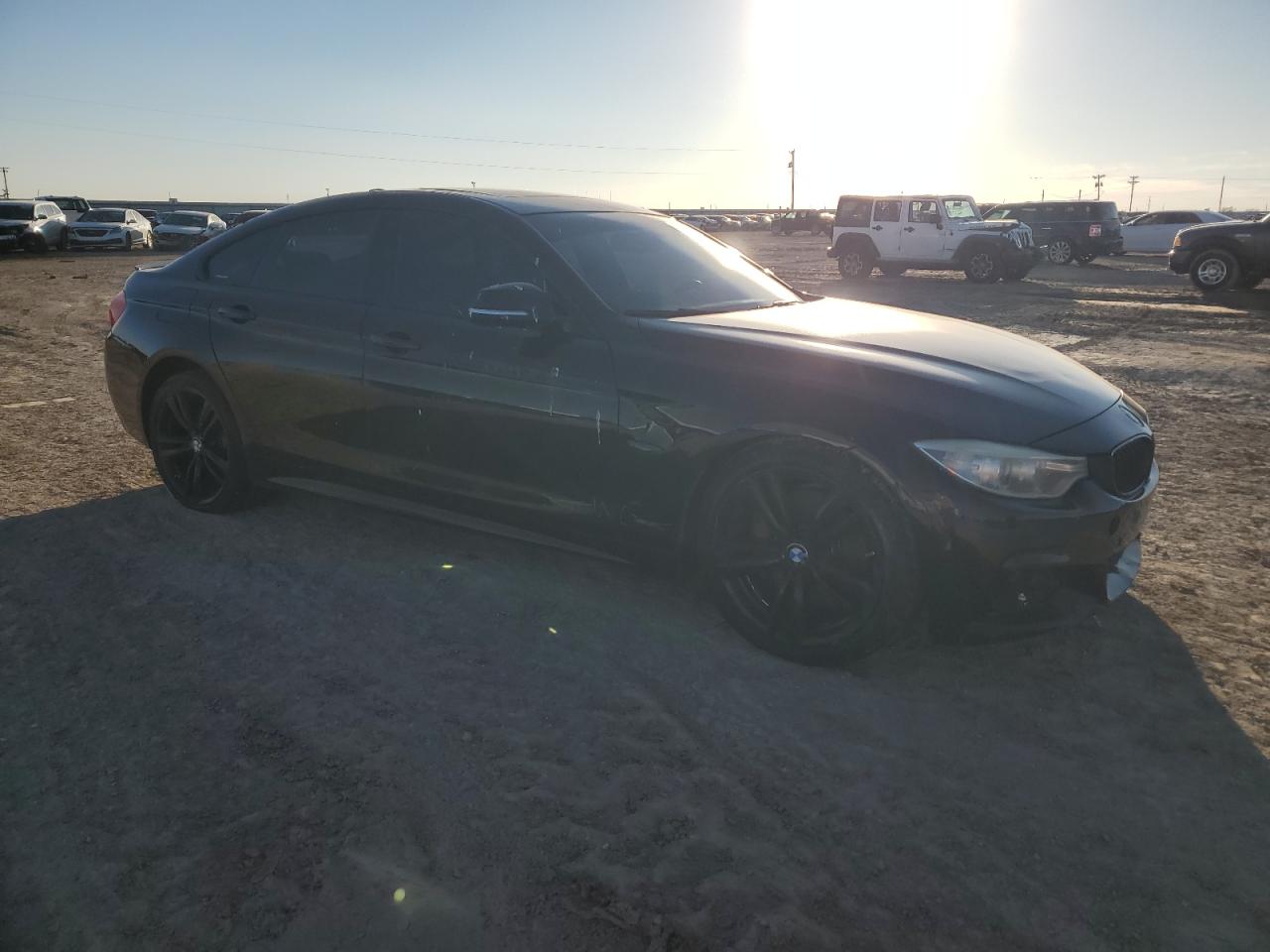 2015 BMW 4er VIN WBA4B1C56FD955411 Copart auction photo, water/flood / rear end damage thumbnail 4