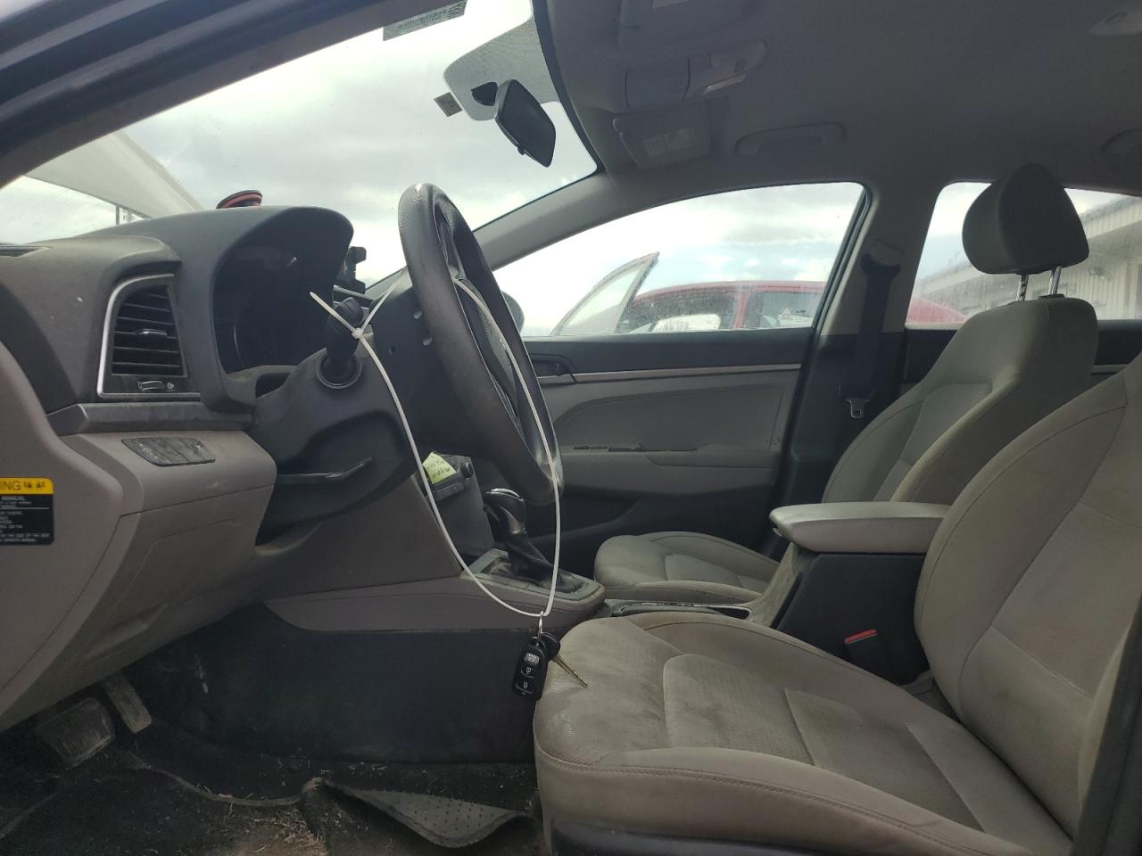 2017 Hyundai Elantra VIN KMHD74LF2HU161874 Copart auction photo, front end damage thumbnail 7