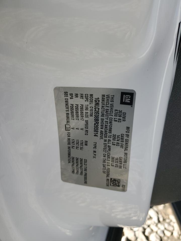 2011 Chevrolet Tahoe VIN 1GNLC2E08BR265814 Copart auction photo, all over damage thumbnail 15