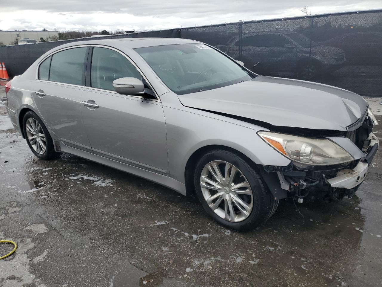2012 Hyundai Genesis VIN KMHGC4DD4CU165004 Copart auction photo, front end / side damage thumbnail 4