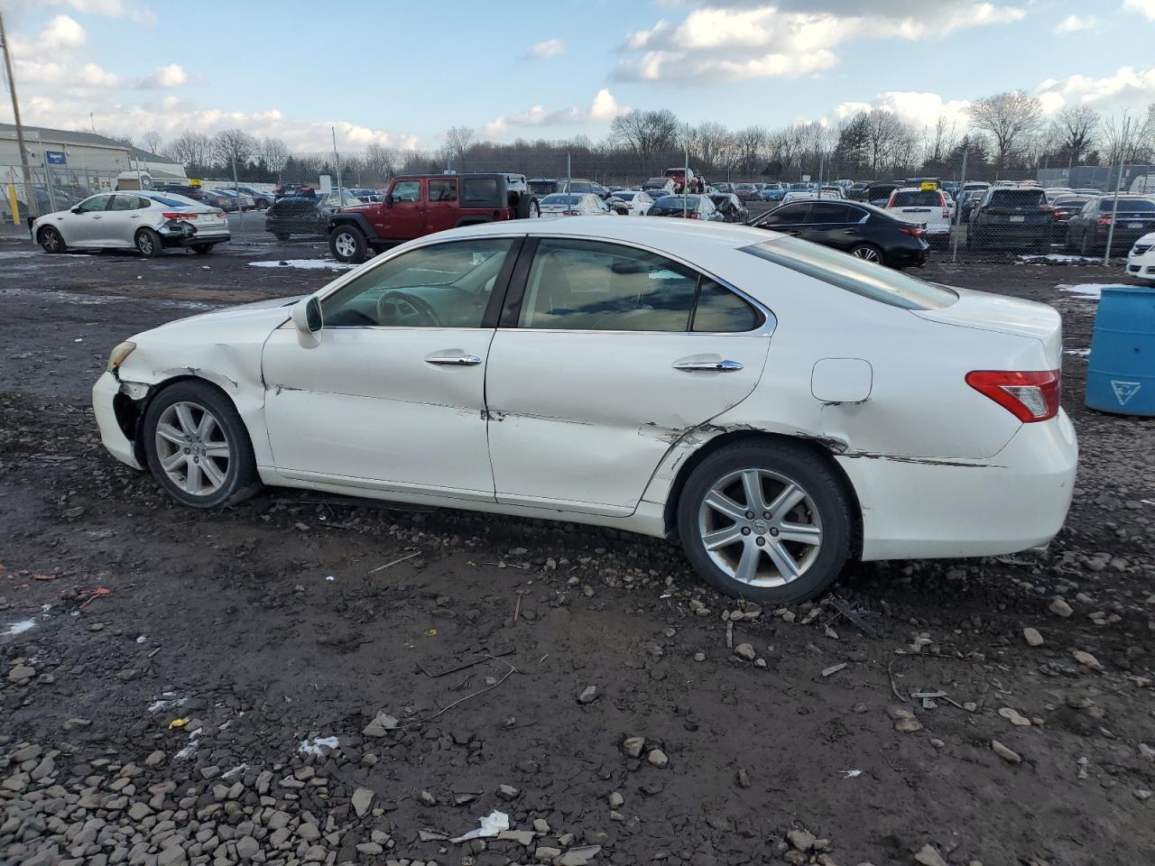 2007 Lexus ES VIN JTHBJ46G672023216 Copart auction photo, side / front end damage thumbnail 2