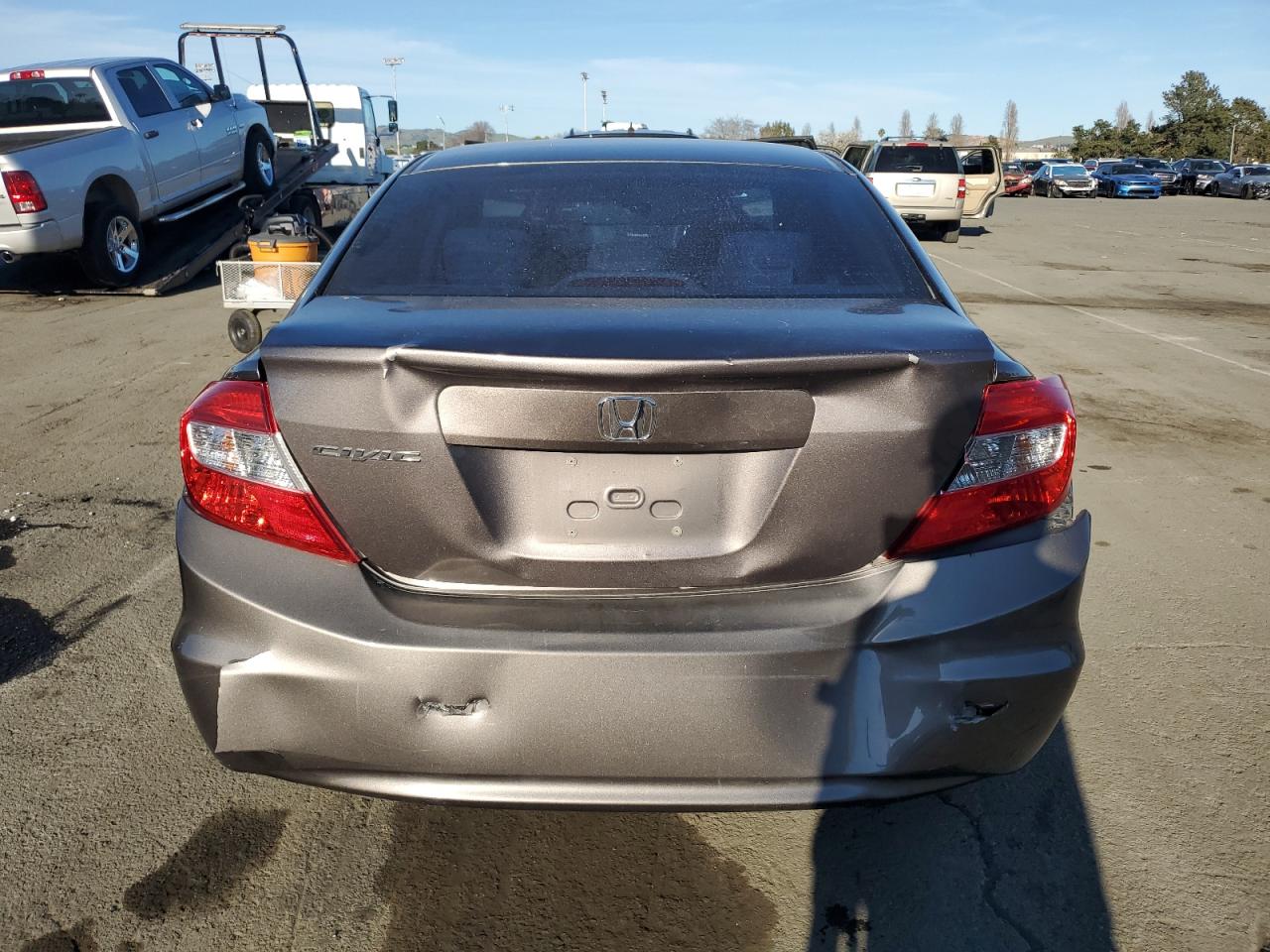 2012 Honda Civic VIN 19XFB2F5XCE354977 Copart auction photo, rear end damage thumbnail 6
