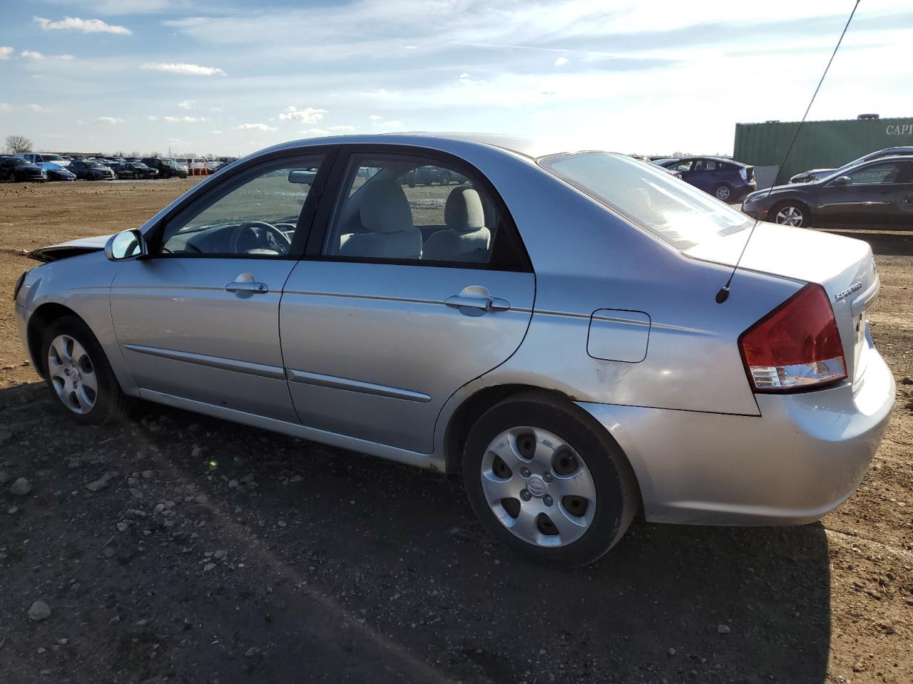 2009 KIA Spectra VIN KNAFE221795658151 Copart auction photo, front end / rear end damage thumbnail 2