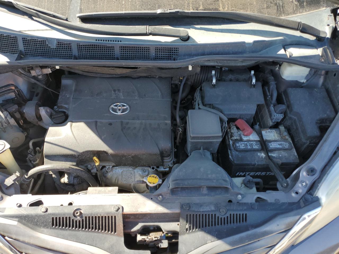 2011 Toyota Sienna VIN 5TDYK3DC3BS036574 Copart auction photo, rear end damage thumbnail 12