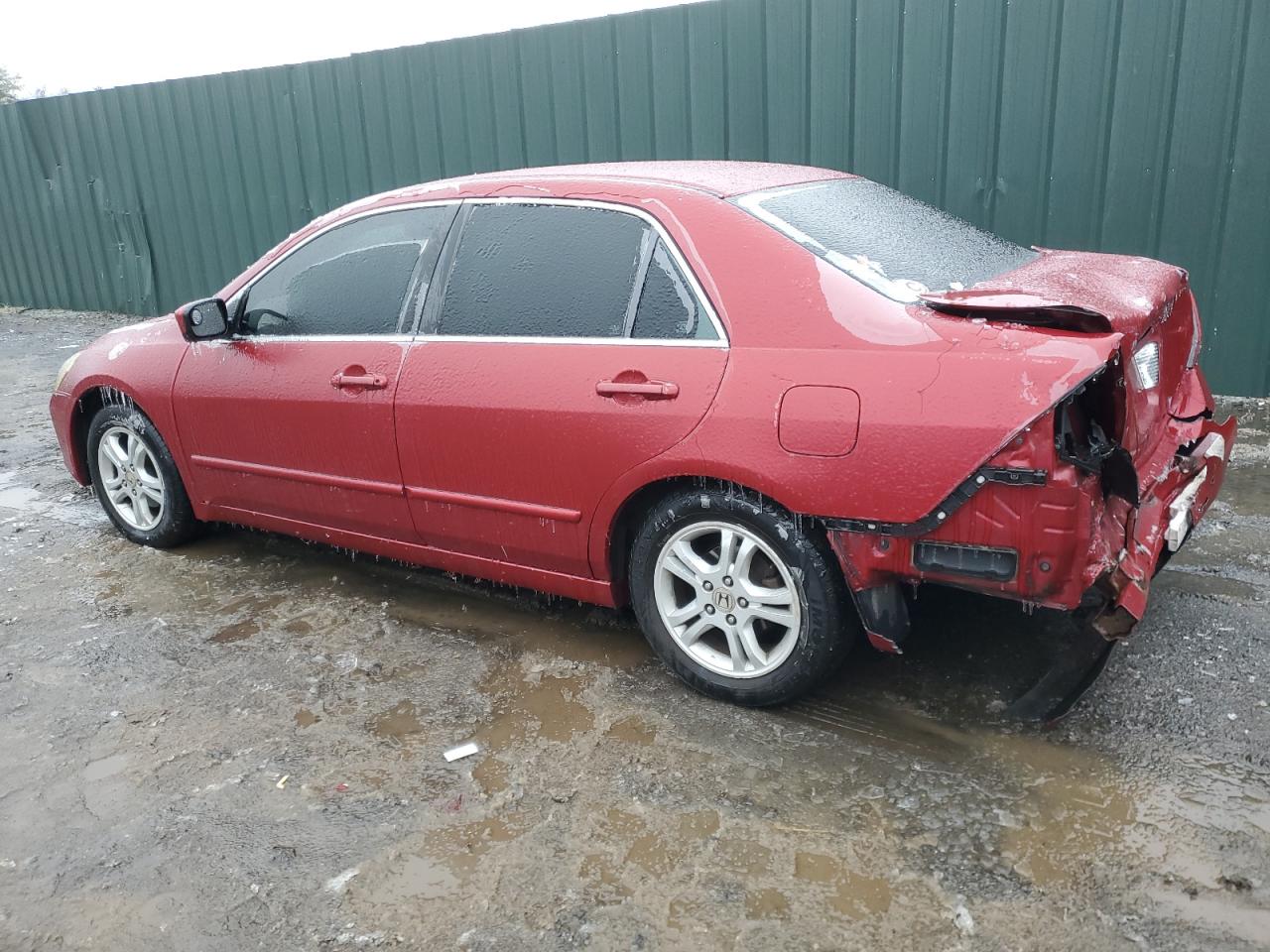 2007 Honda Accord VIN 1HGCM56357A105705 Copart auction photo, rear end damage thumbnail 2