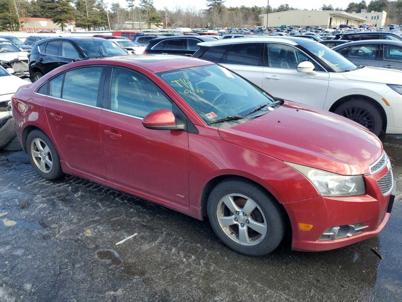 2012 Chevrolet Cruze VIN 1G1PF5SCXC7402095 Copart auction photo, front end / all over damage thumbnail 4