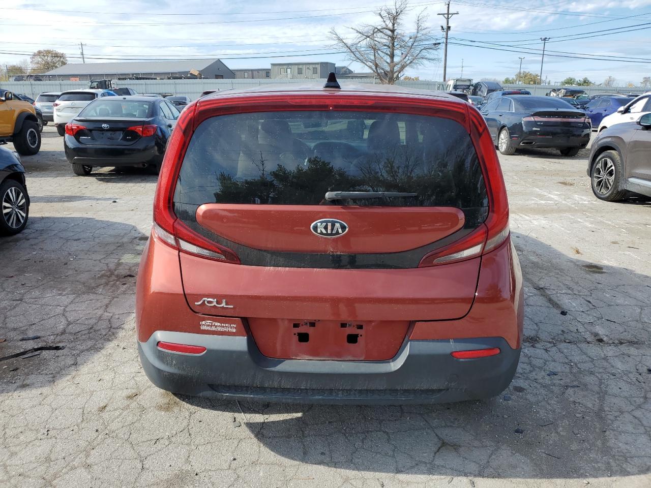 2020 KIA Soul VIN KNDJ23AU2L7113218 Copart auction photo, front end / side damage thumbnail 6