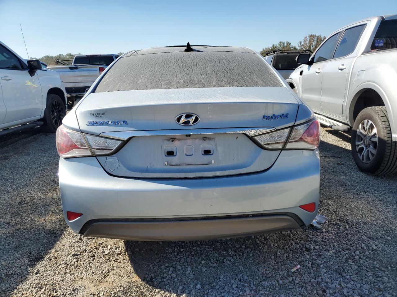 2011 Hyundai Sonata VIN KMHEC4A45BA006973 Copart auction photo, front end / top/roof damage thumbnail 6