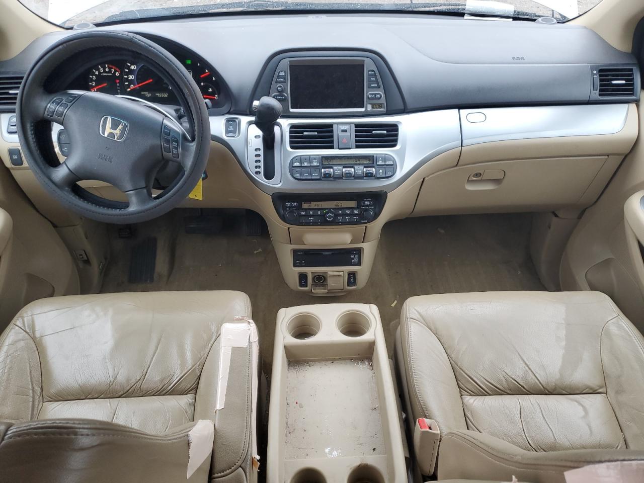 2008 Honda Odyssey VIN 5FNRL38768B076255 Copart auction photo, front end / side damage thumbnail 8