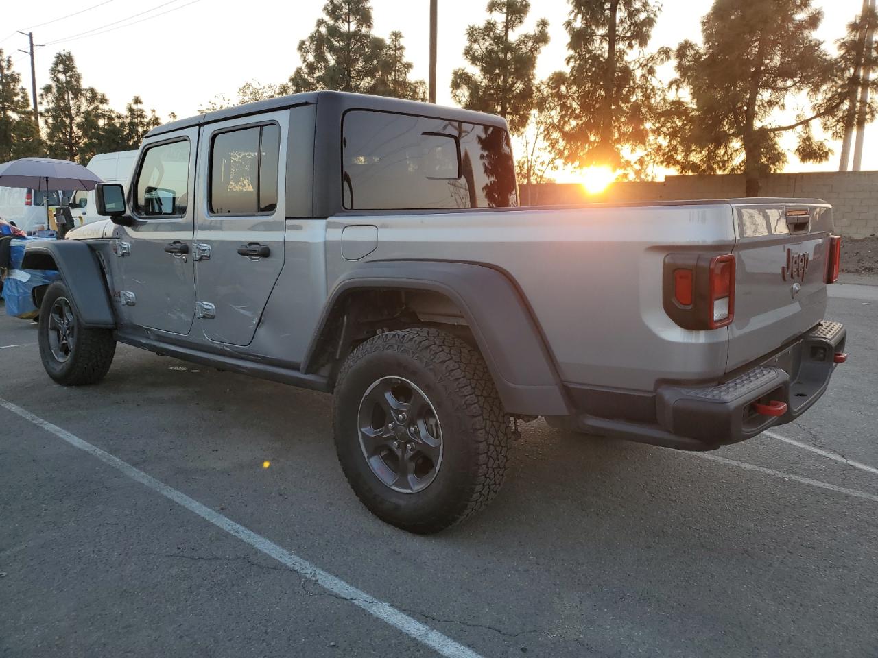 2020 Jeep Gladiator VIN 1C6JJTBG0LL184606 Copart auction photo, side damage thumbnail 2
