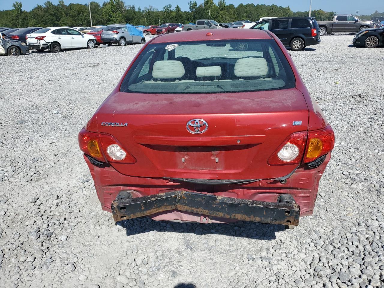 2009 Toyota Corolla VIN 1NXBU40E99Z070839 Copart auction photo, rear end damage thumbnail 6